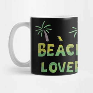 Beach Lover - Beach Theme Retro Summer Ocean Lovers Mug